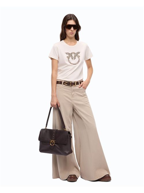 T-shirt con logo Love Birds gioiello PINKO | 100535A3JP/C21
